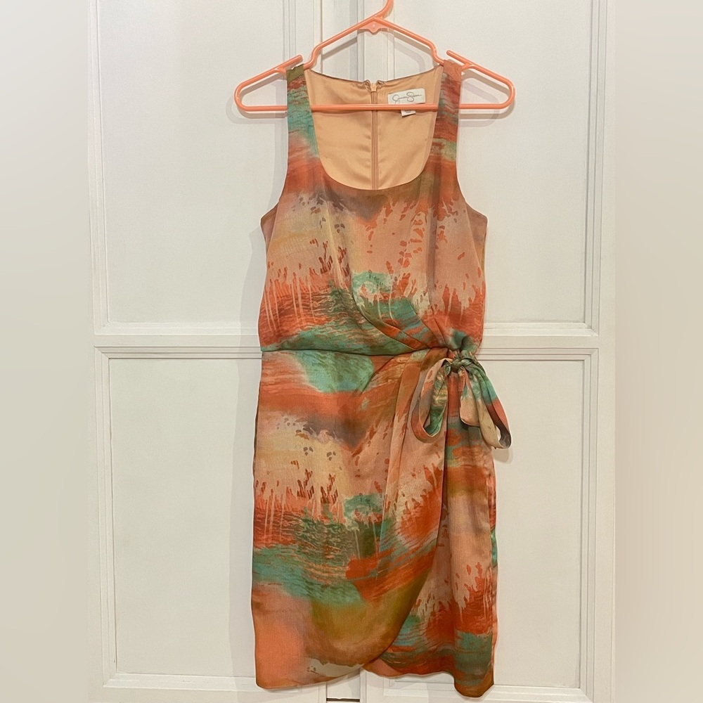Jessica Simpson Watercolor Print‎ Dress Size 4